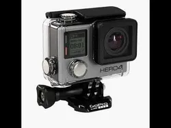 GoPro HERO4 Silver Edition action camera with Waterproof Housing Low-poly 3D model