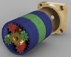 High Torque (43.33:1) Planetary Gearset, NEMA 17 Mount, No Hardw