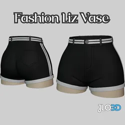 Home Decorations & Ornaments STL indir - Women's Shorts Flower Pot – Stylish STL for 3D Printing - Jlo3d