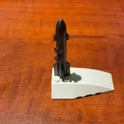 Lego building block rocket