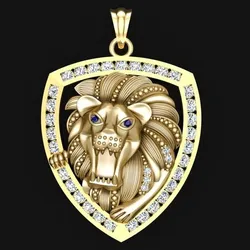Lion pendant  - Mens pendants - N737