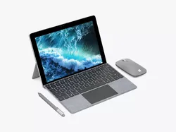 Microsoft Surface Go and Type Covers and Mobile Mouse andPen  3D model