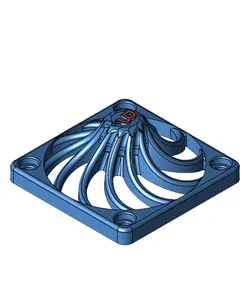 Rev1- Makergear M2 Dual Printer Fan Cover Design.step