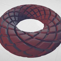 Aether Spiral Torus | Rodin Coil Torus STL File 196mm x 56mm Diameter Coil | Magnetic Generator | iToroid Vortex  Generator 2 x 13 TURNS