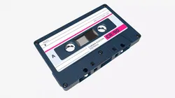 Cassette music tape 3D model