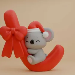 Christmas koala figure