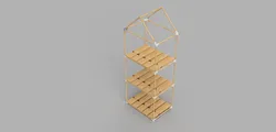 Conectors for mini Greenhouse using wood rods