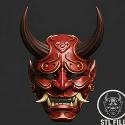 Hannya Demon Oni Mask — STL Files for 3D Printing