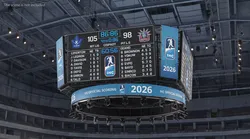 Hockey Scoreboard Screen with LED Panels 3D model
