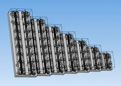 Linear guides with crossed rollers