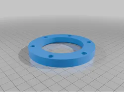 Race car brake duct flange - 2.5 inch - Magnetic quick release