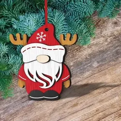 Santa Layered Ornament