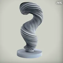 Sculptures & Artworks STL indir - Beautiful Wind Sculpture - DiErModels