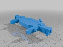 SCX24 Power Wagon Rear Bumper with Hitch Ball