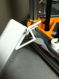 Snap-on bracket for LCD controller