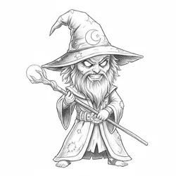 The Wizard Evil - Dark, Powerful and Insidious - Evil Magician - Dark, Powerful and Cunning - Mago Malvado - Oscuro, Poderoso y Astuto - الساحر الشرير - مظلم، قوي وماكر