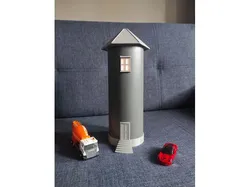 Watchtower made of 110mm sewer pipe