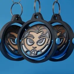 3D Printer Accessories STL Descărcare - 4 FANTASTIC KEYCHAIN - REED - JTR STUDIO