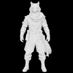 Anthro Wolf Rogue Assassin