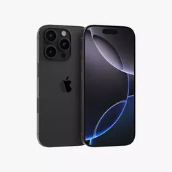 Apple iPhone 16 Pro Black Titanium 3D model