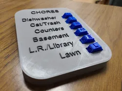 Chore Chart with Assignment Wheels