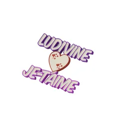 First name LED TO ASSEMBLE Ludivine je t'aime 🧡