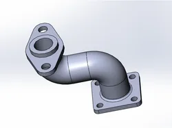 Flanged Pipe Connector with Elbow Joint