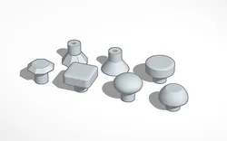 Furniture Handle - Button