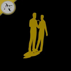 Home Decorations & Ornaments STL Descărcare - Person with shadow - Silhouette - 2D Wall Art Decor - AT Design