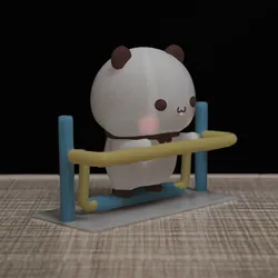 Home Decorations & Ornaments STL Download - Couple Bear-Play fitness equipment Yierby JZD
