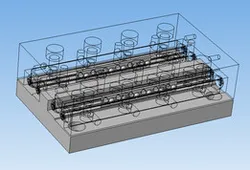 Linear guides with crossed rollers