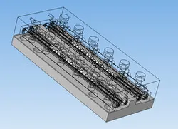 Linear guides with crossed rollers