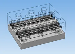 Linear guides with crossed rollers