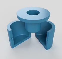 Round flower pot concrete form mold