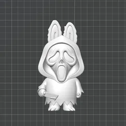 Scream Face Labubu Horror Character