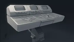 3D Scifi Computer Workstation 3D model