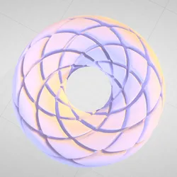 Aether Spiral Torus | Rodin Coil Torus STL File 109mm x 38mm Diameter Coil | Magnetic Generator | iToroid Vortex Field Generator 2 x 7 TURNS