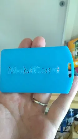 badge holder solid back for 0.8mm PVC film, with lettering on back