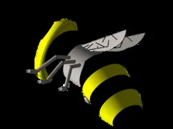 Bee, Biene with Metal and PLA