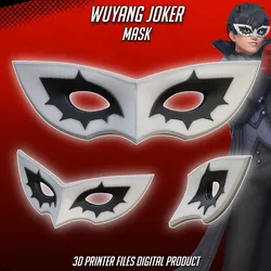 Cosplay STL indir - Wuyang Joker Cosplay Mask OverWatch 2 Persona Collaboration - Krotek-inc