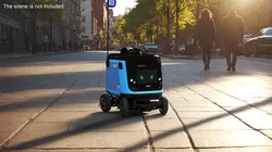 Delivery Robot Kiwibot Cyan 3D model