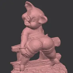 Home Decorations & Ornaments STL indir - Sexy Pig, Ornament - Creating_3d