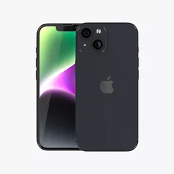 iPhone 14 Midnight Low-poly 3D model