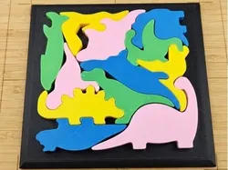 Rompecabezas de Dinosaurios Aprendizaje Montessori - Modelo de impresión 3D gratuito