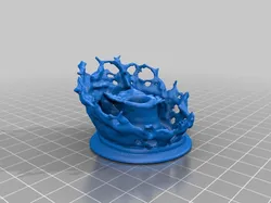 Splashing Pen Holder with hole
