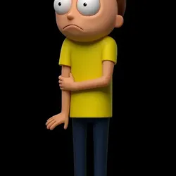 Worried Cartoon Boy – 3D Character Render