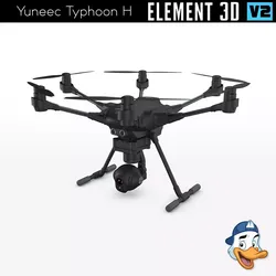 Yuneec Typhoon H for Element 3D 3D model