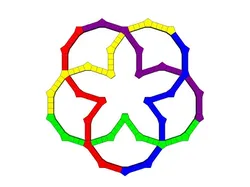 5 Part KEPLER 5 CROSSING KNOT DIAGRAM 1