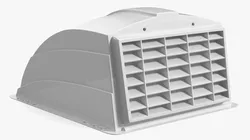 Aerodynamic Roof Vent Cover with Louvered Grille 3D model