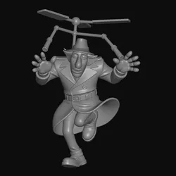 Characters & Creatures STL تنزيل - Dedektiv Gatged Design - BiLeN MeSH SToRe